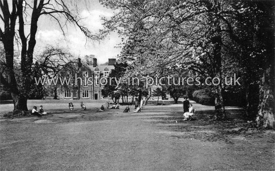 From the lawn, Mary Macarthur House, Stansted, Essex. c.1930's